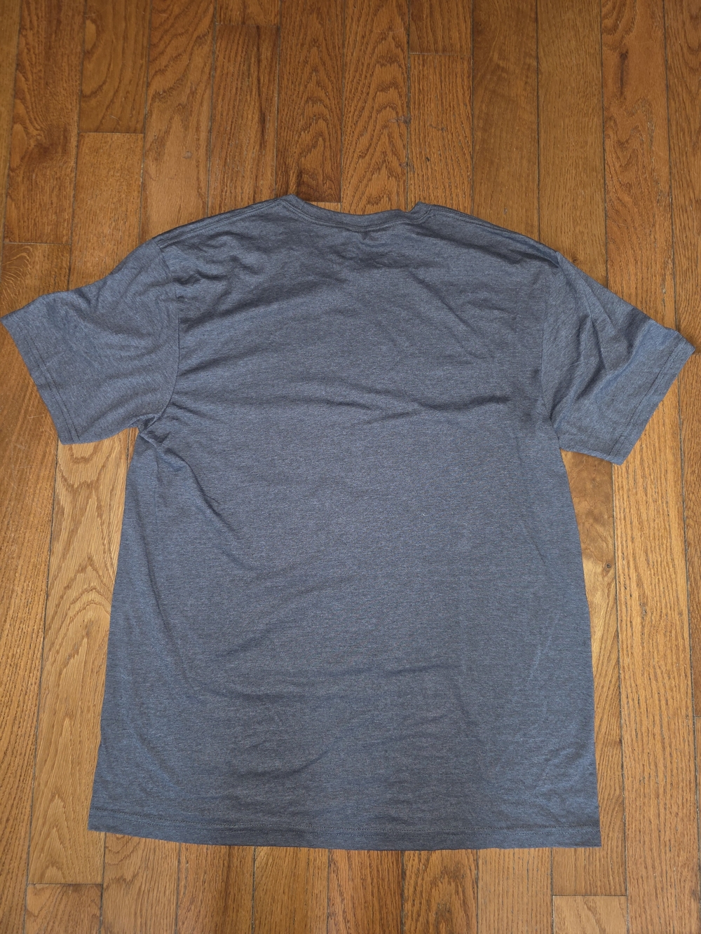Gildan Gray Tee with Red and Blue Shield Graphic - Picture 3 of 5